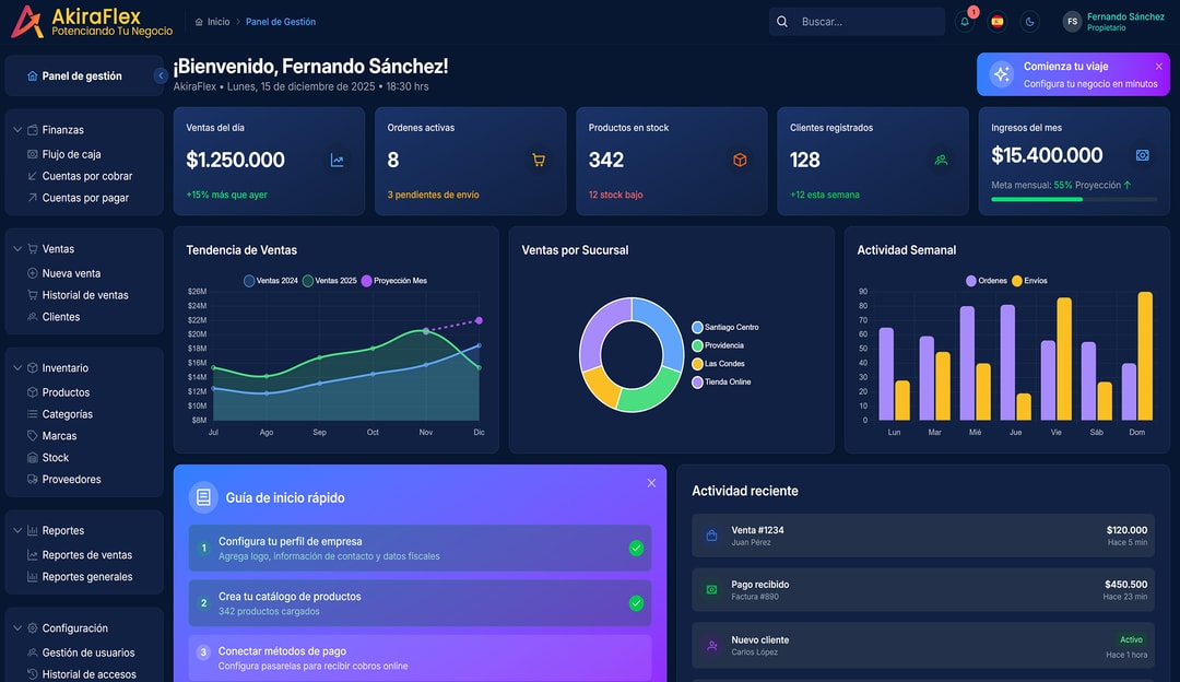 AkiraFlex - Gestión Empresarial Inteligente